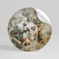 WHISPERS OF TEMPTATION Runder Wandsticker zum Abziehen und Aufkleben