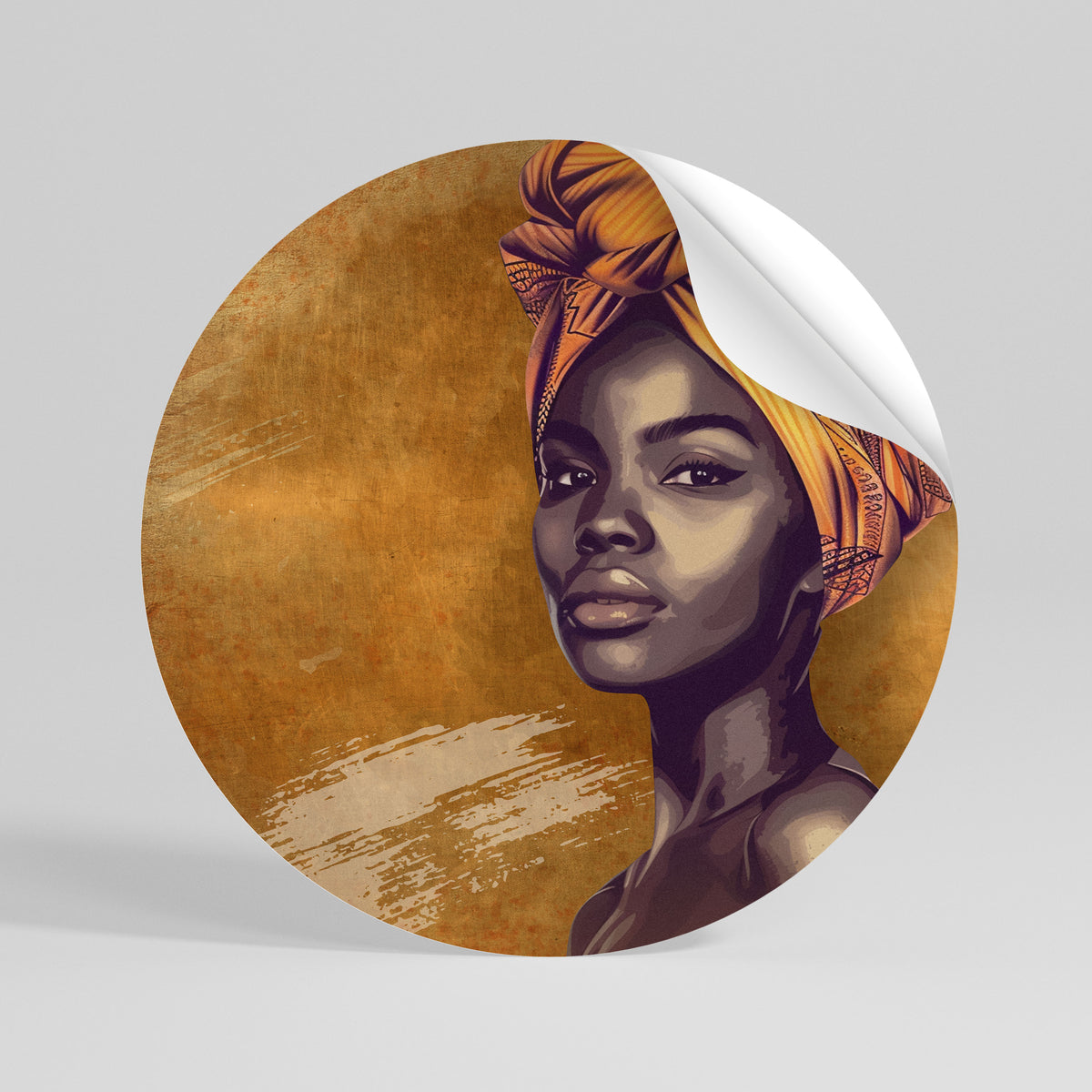 TIMELESS STRENGTH Runder Wandsticker zum Abziehen und Aufkleben