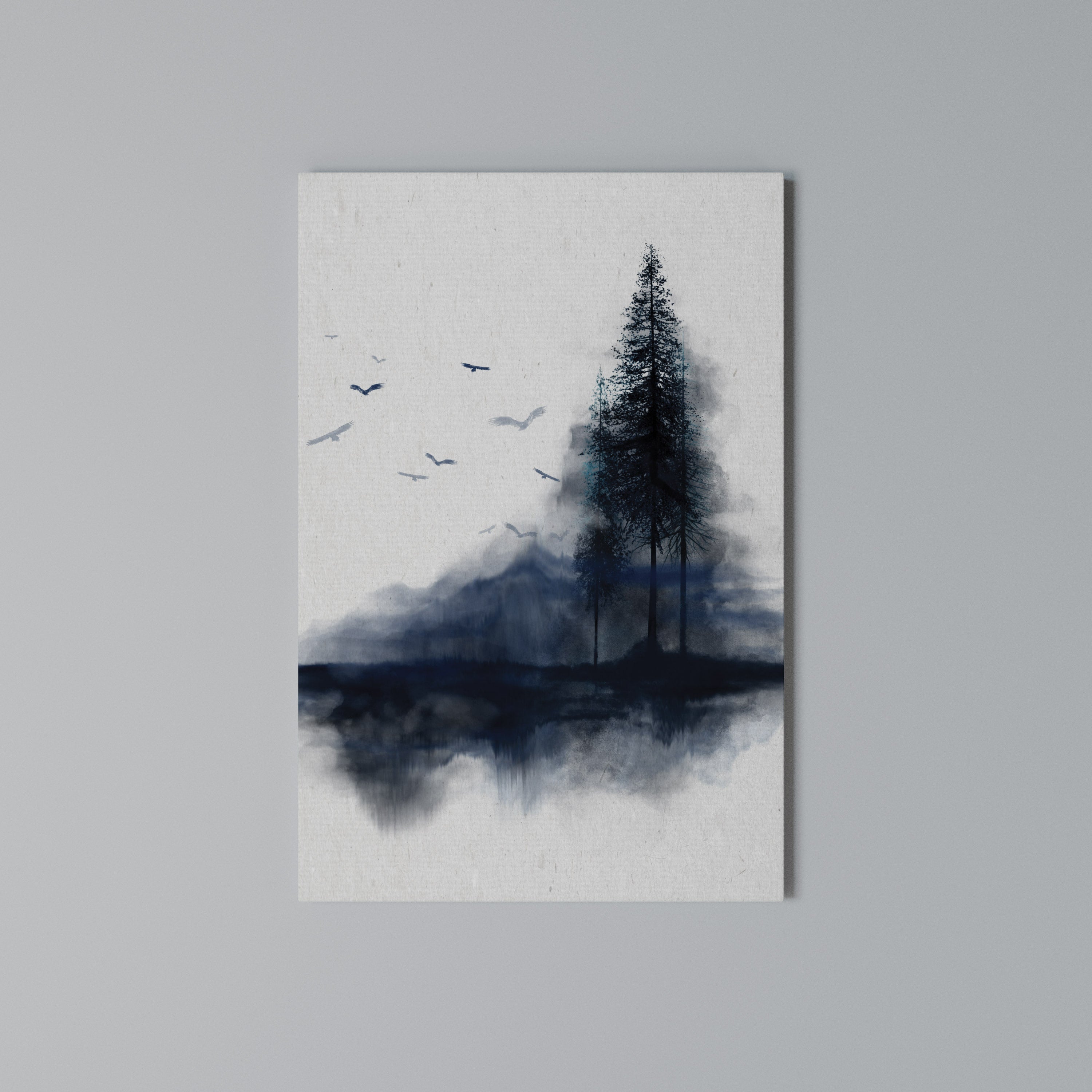 MISTY RECOLLECTION Vertical Canvas Print