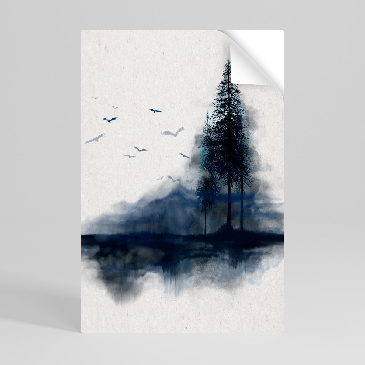 MISTY RECOLLECTION Selbstklebendes Poster - Hochformat