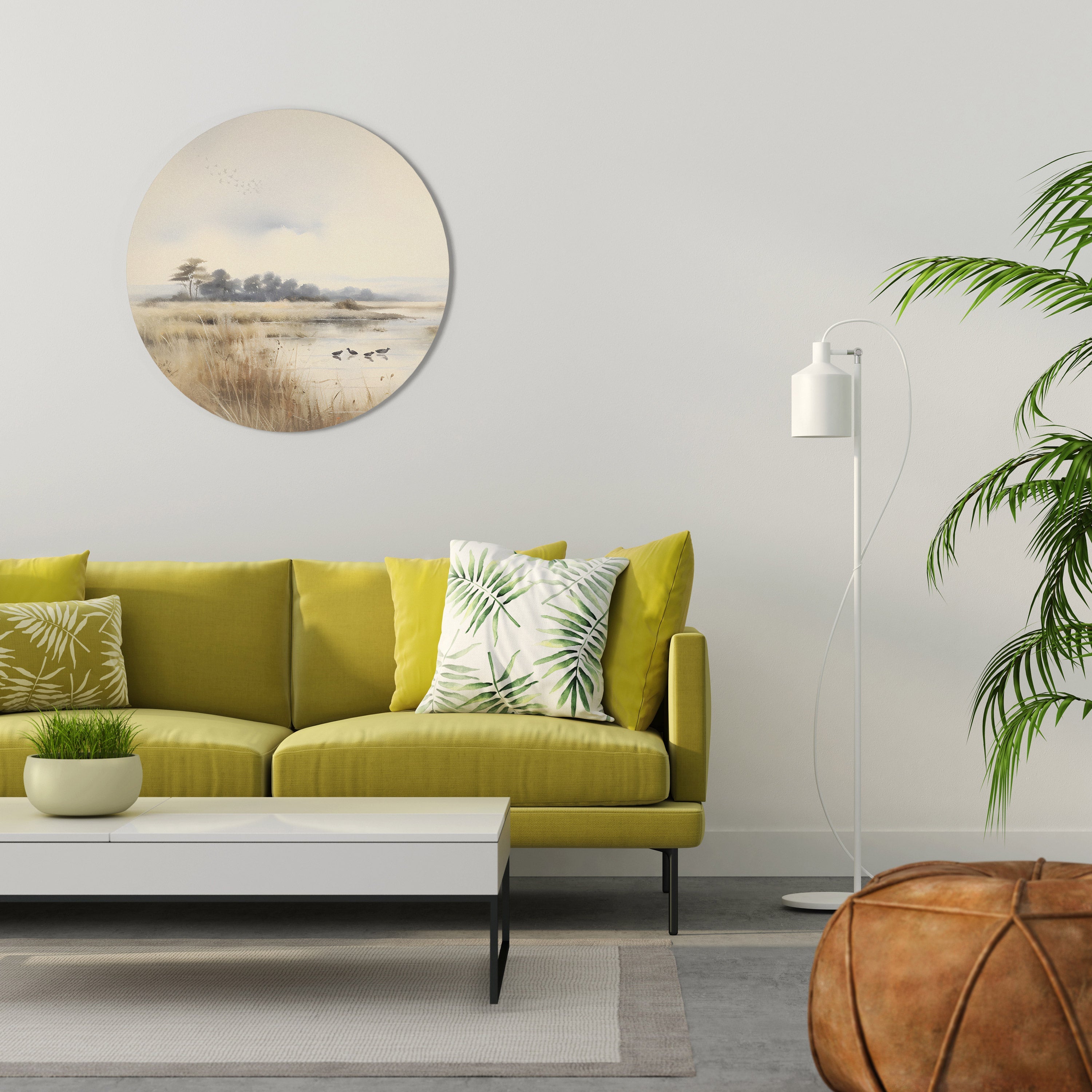 LAKESIDE NOSTALGY Runde Wanddekoration Ø 69 cm