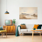 LAKESIDE NOSTALGY Selbstklebendes Horizontal-Poster