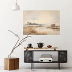 LAKESIDE NOSTALGY Selbstklebendes Horizontal-Poster