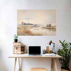 LAKESIDE NOSTALGY Selbstklebendes Horizontal-Poster