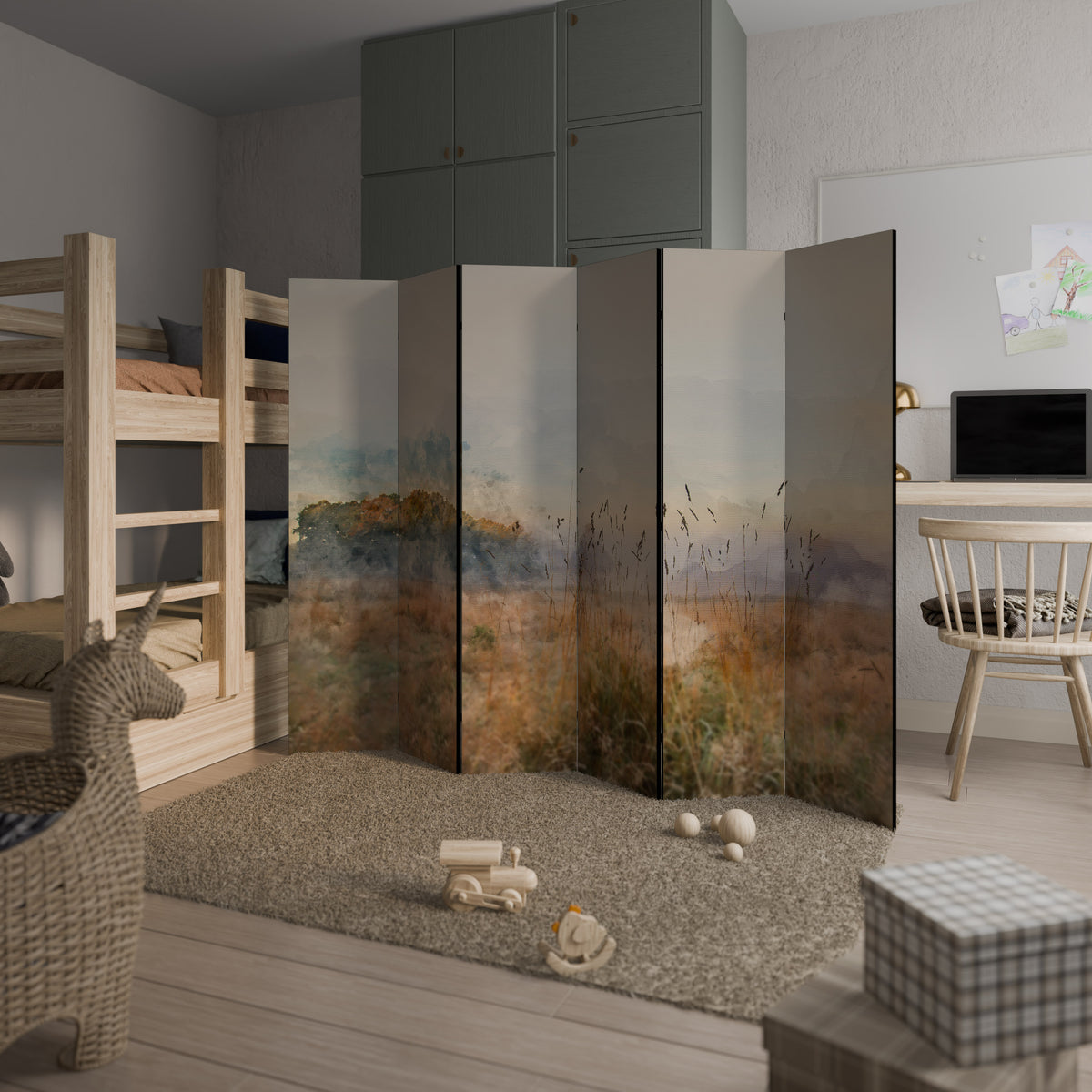 SUMMERTIME SADNESS 6-Panel Room Divider