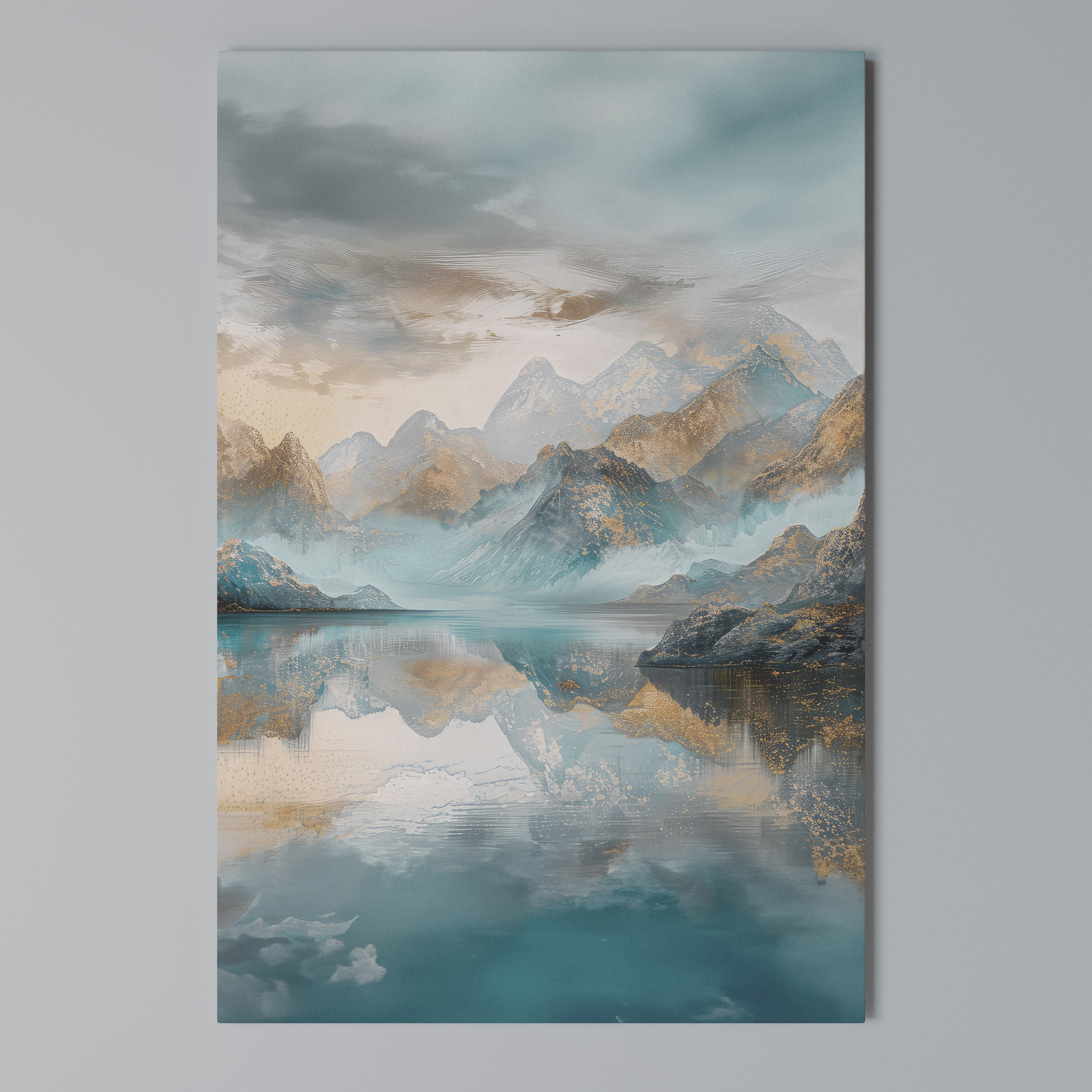 AZURE SUMMITS Vertical Canvas Print