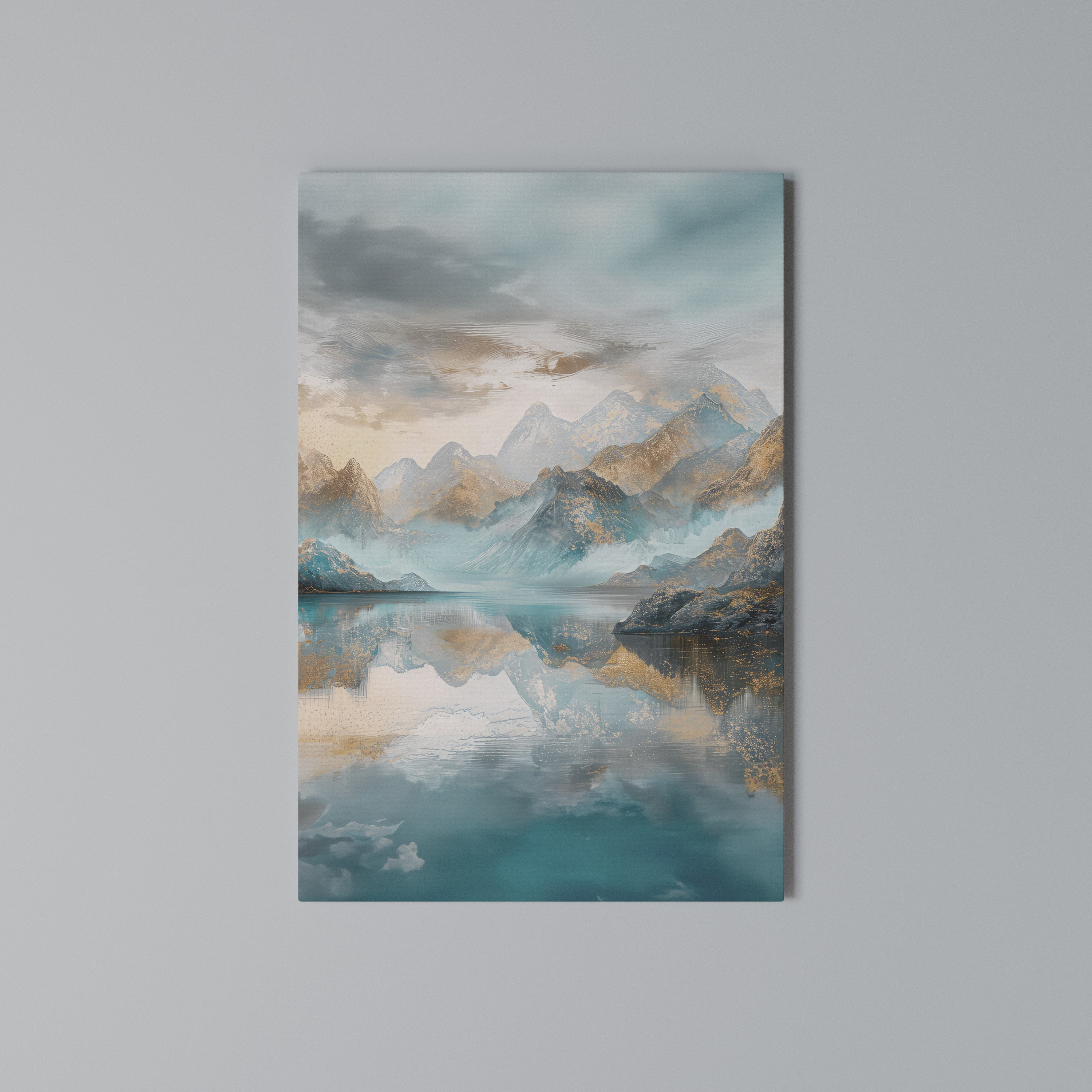AZURE SUMMITS Vertical Canvas Print