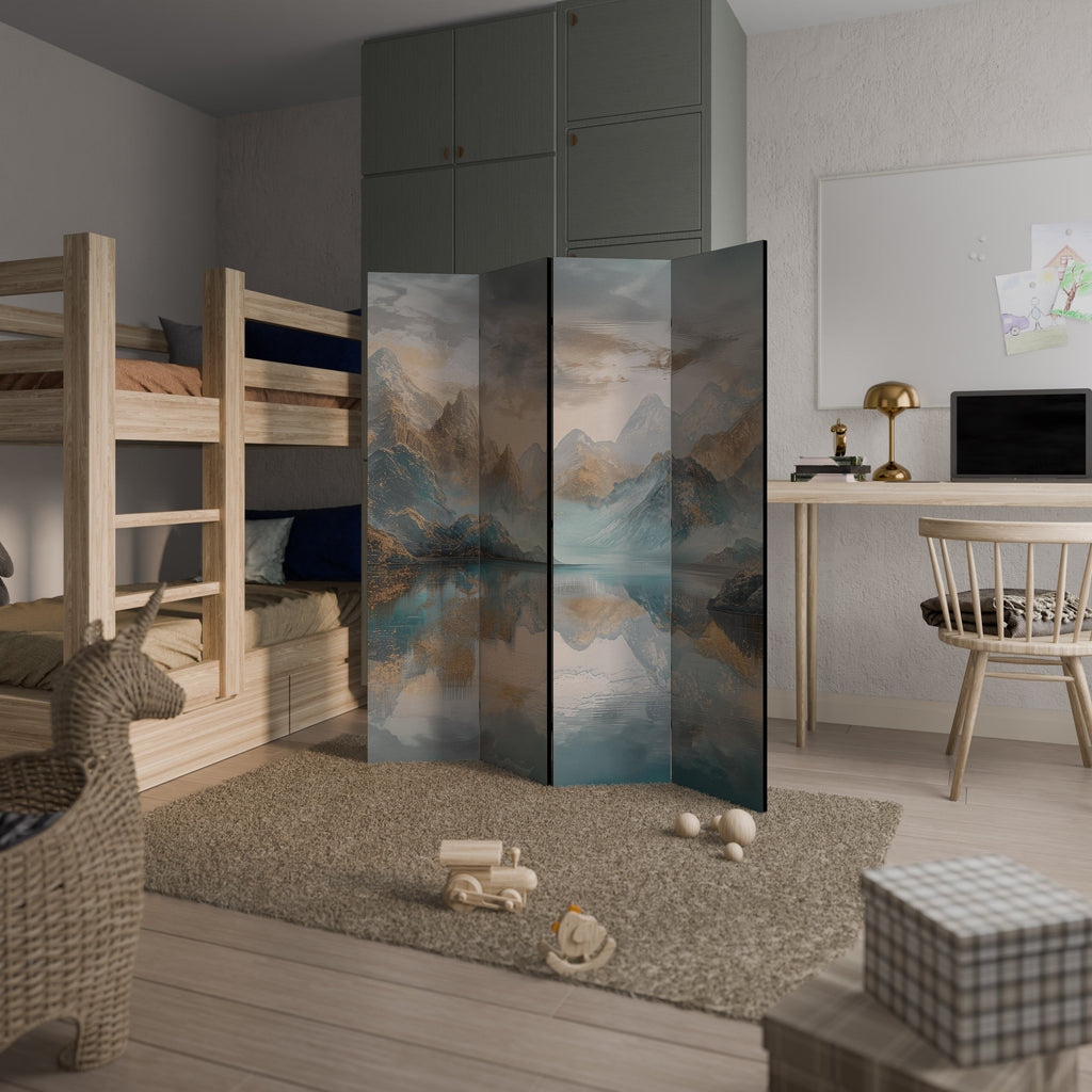 AZURE SUMMITS Decorative 4-Panel Room Divider