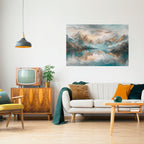 AZURE SUMMITS Peel and Stick Horizontal Poster