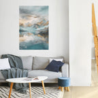 AZURE SUMMITS Selbstklebendes Poster - Hochformat