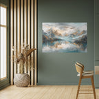 AZURE SUMMITS Peel and Stick Horizontal Poster