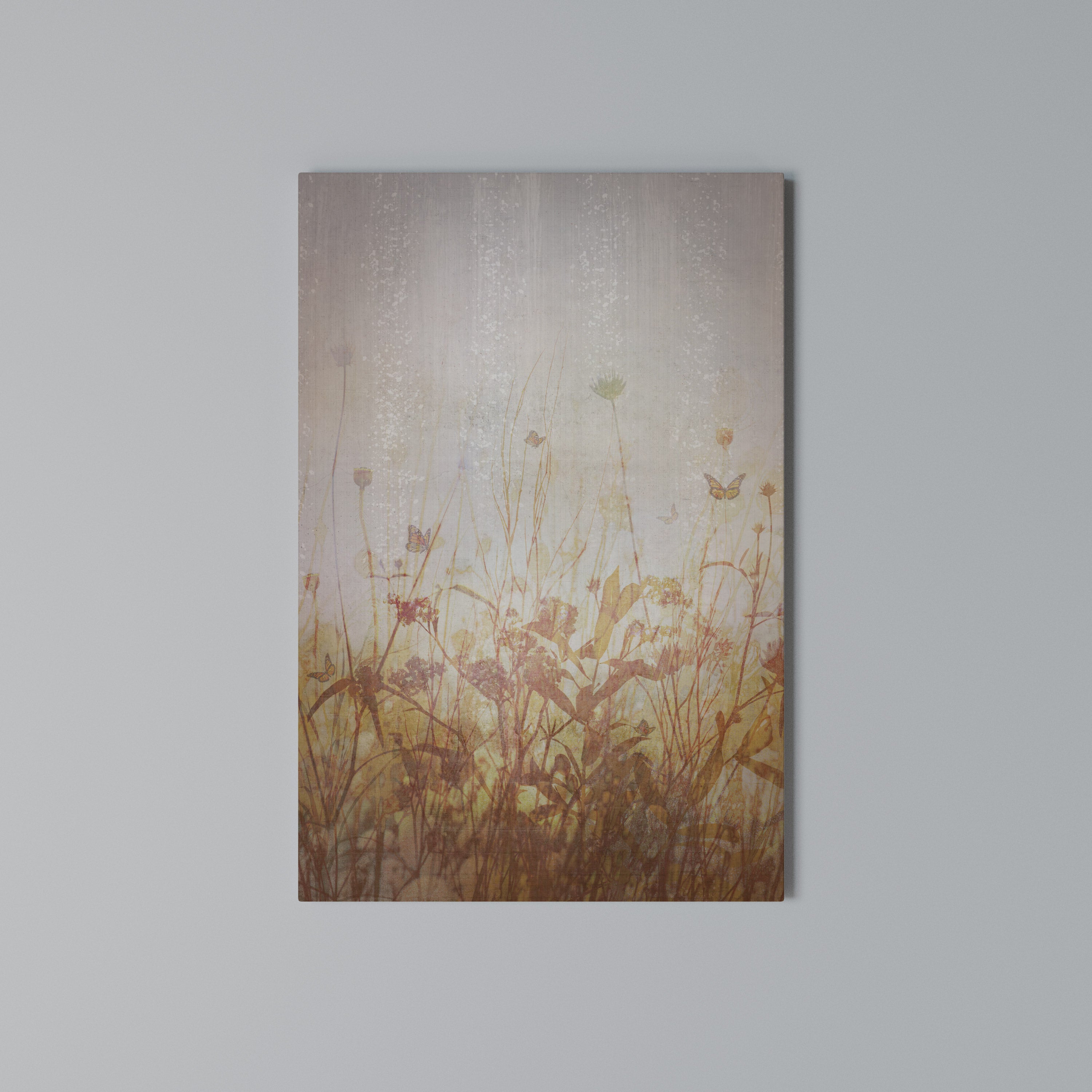 MEADOW BUTTERFLIES Vertical Canvas Print