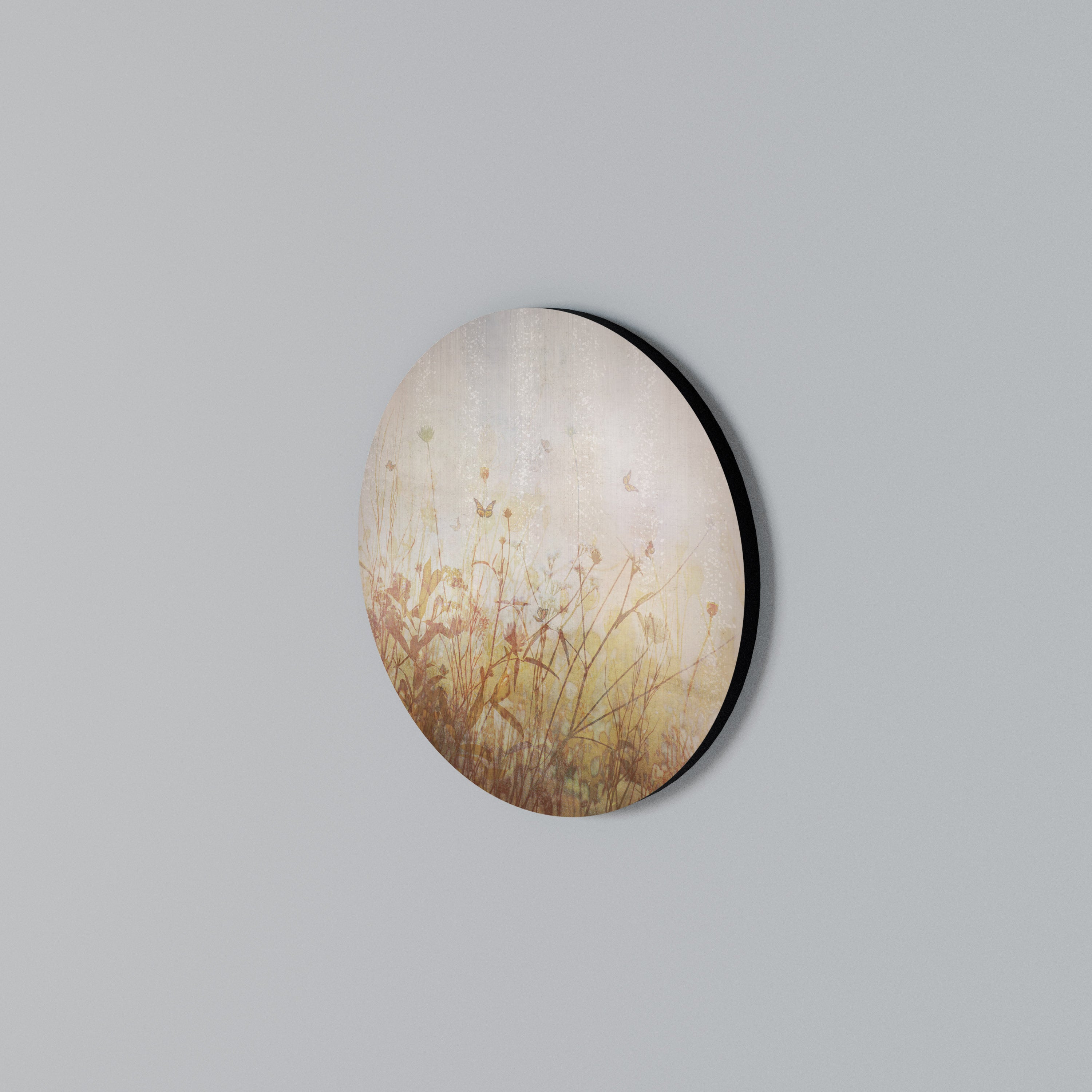 MEADOW BUTTERFLIES Rundes Wandbild