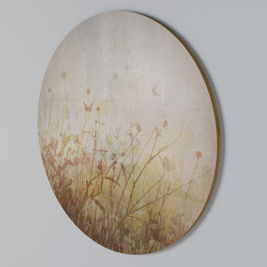 MEADOW BUTTERFLIES Rundes Wandbild