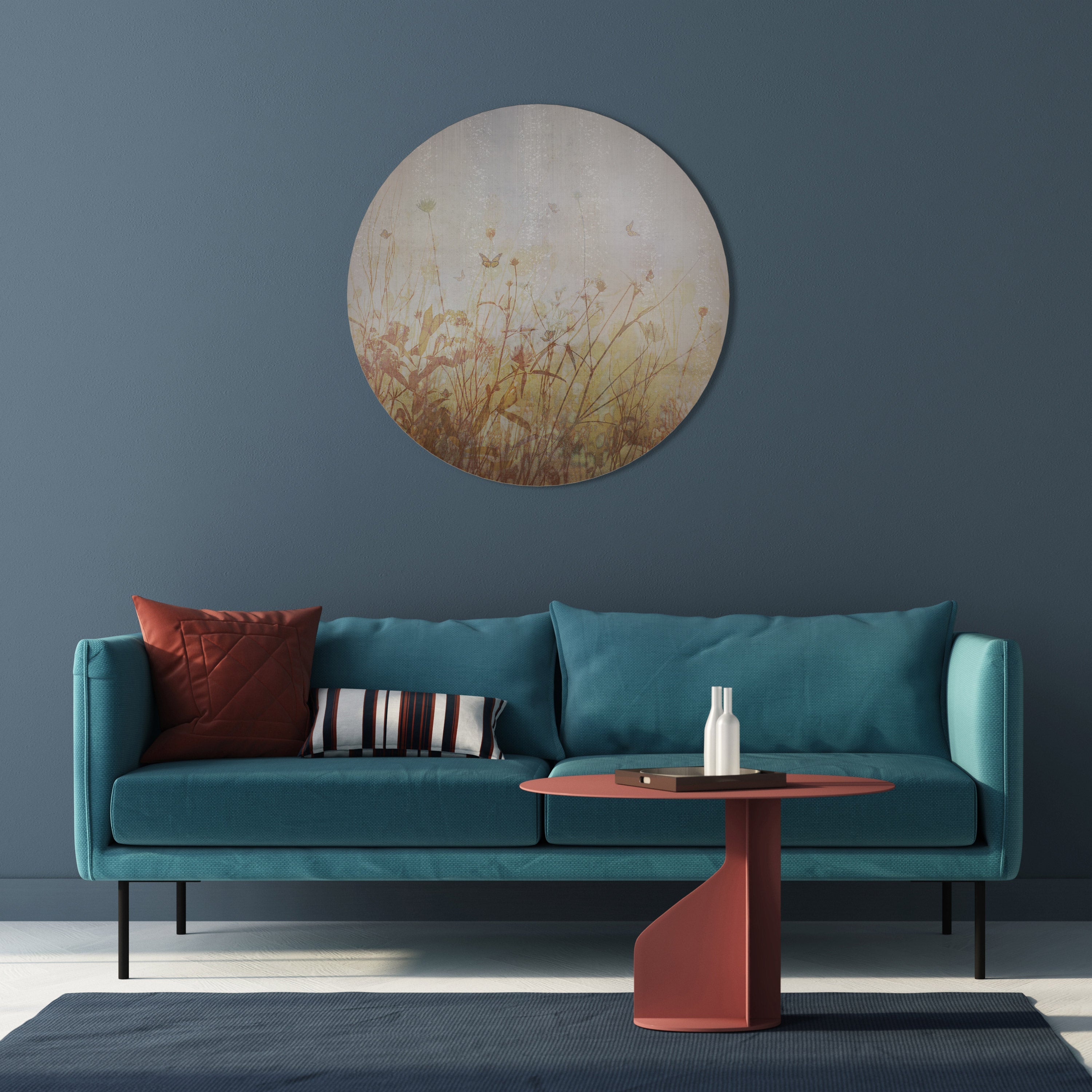 MEADOW BUTTERFLIES Runde Wanddekoration Ø 69 cm