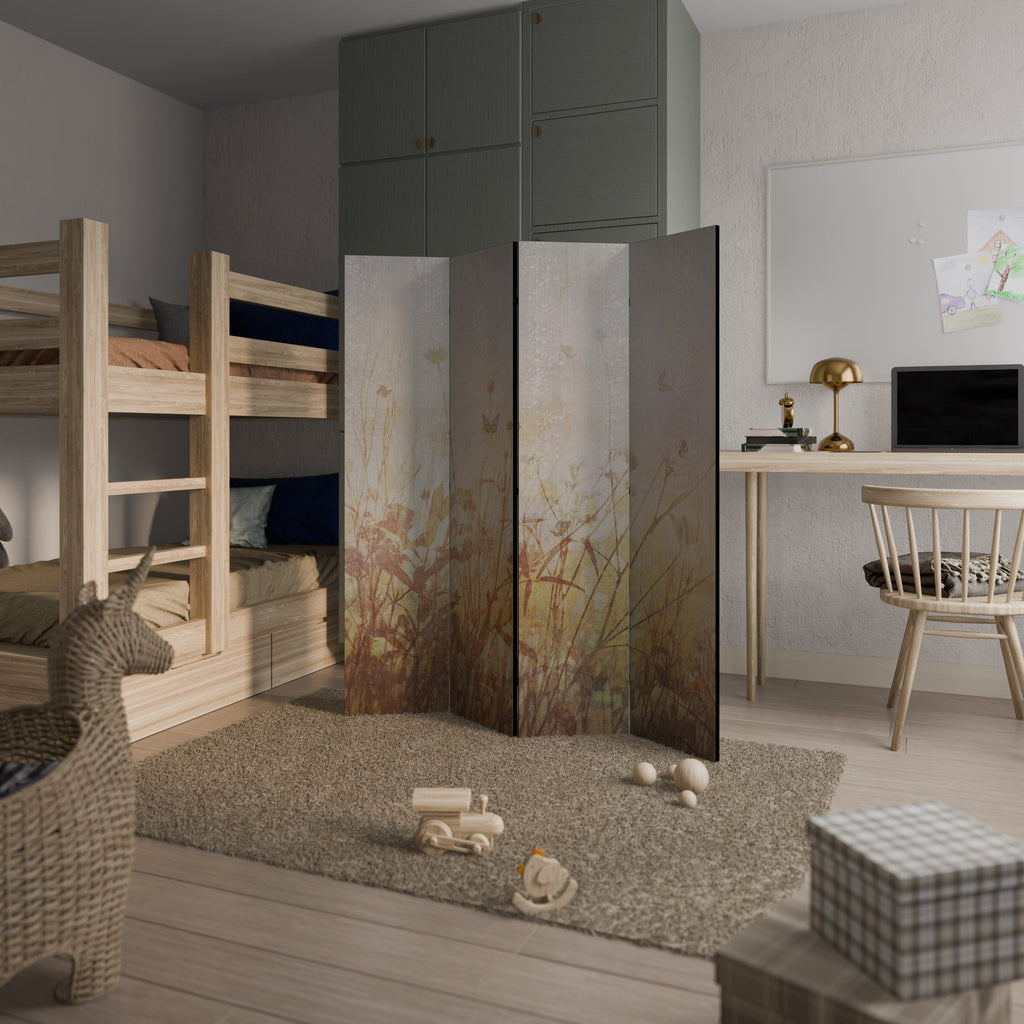 MEADOW BUTTERFLIES Dekorativer 4-teiliger Raumteiler