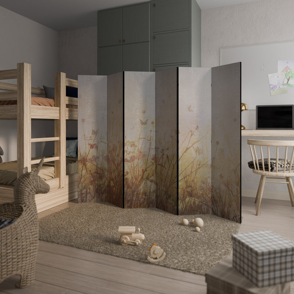 MEADOW BUTTERFLIES Dekorativer 6-teiliger Raumteiler