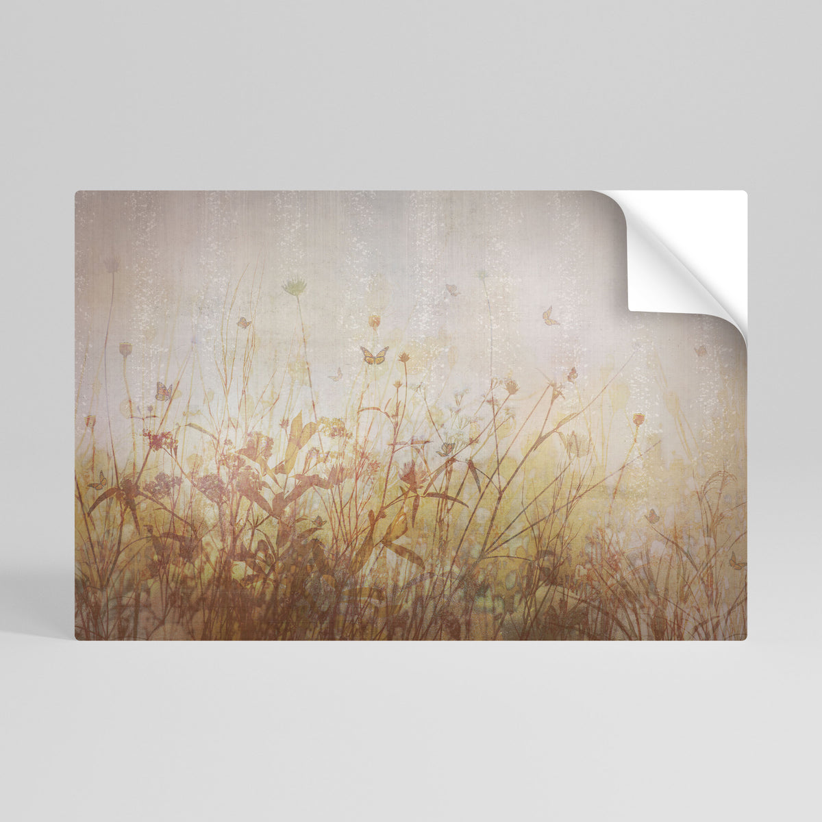 MEADOW BUTTERFLIES Peel and Stick Horizontal Poster