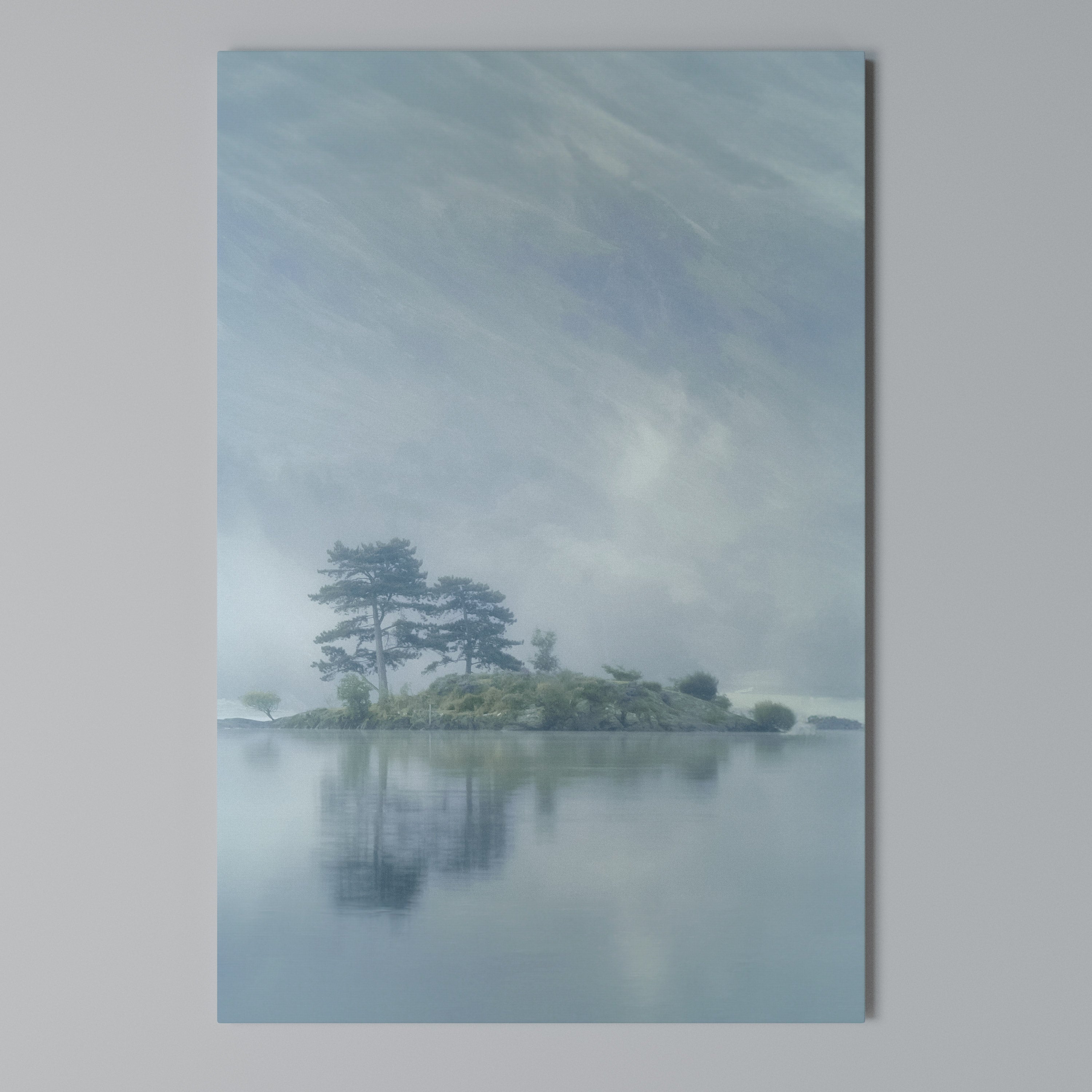 SILVER LAKE Vertical Canvas Print