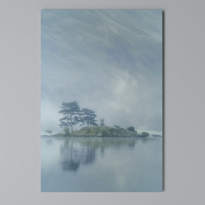 SILVER LAKE Vertical Canvas Print
