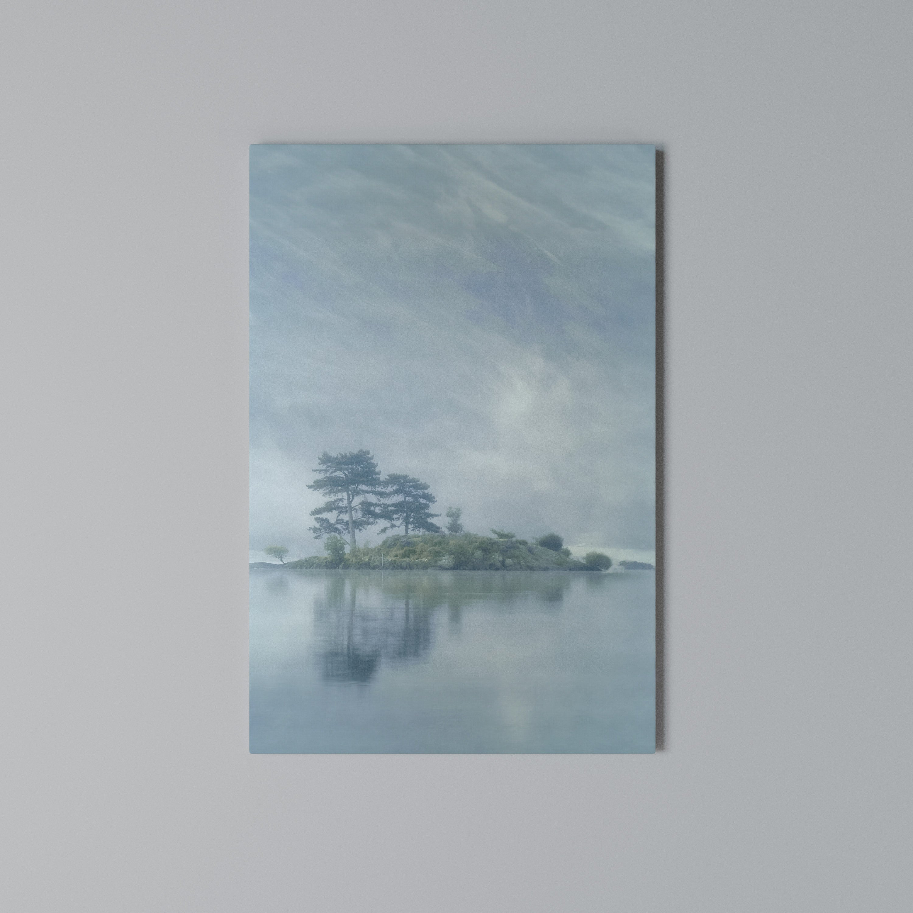 SILVER LAKE Vertical Canvas Print