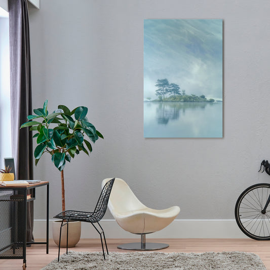 SILVER LAKE Vertical Canvas Print