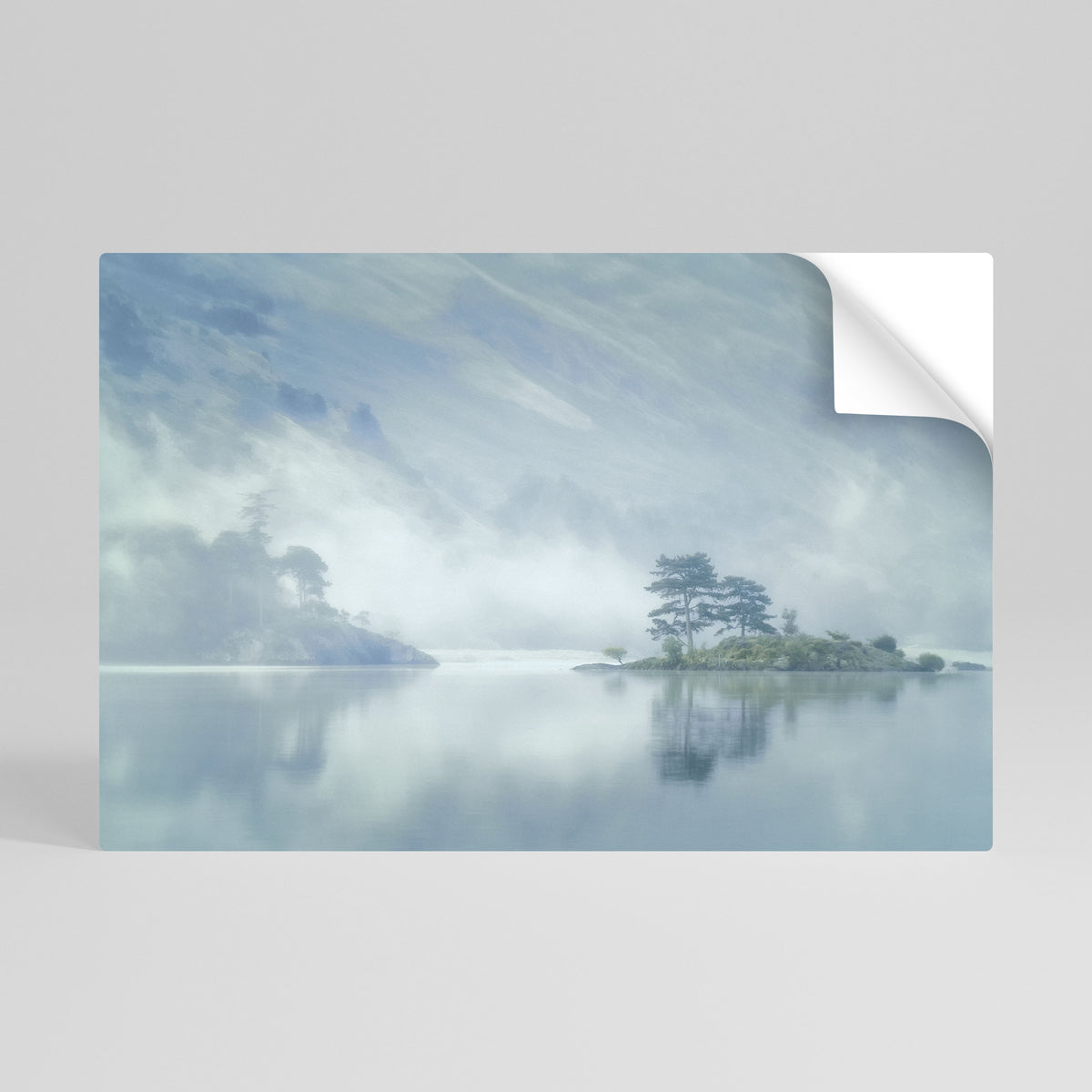 SILVER LAKE Selbstklebendes Horizontal-Poster