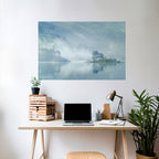 SILVER LAKE Peel and Stick Horizontal Poster