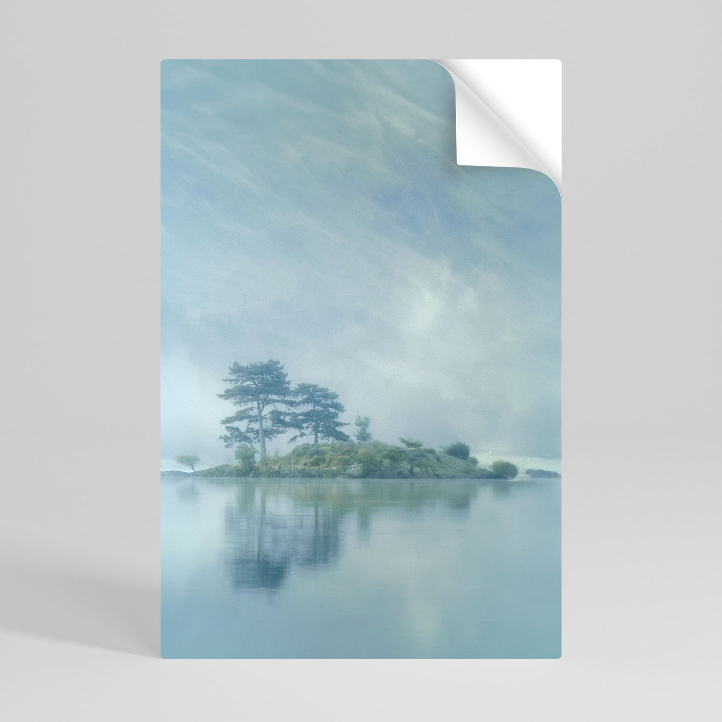 SILVER LAKE Selbstklebendes Poster - Hochformat
