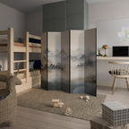 HIDDEN TEMPLE MIST 5-teiliger Paravent