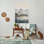 HIDDEN TEMPLE MIST Selbstklebendes Poster - Hochformat