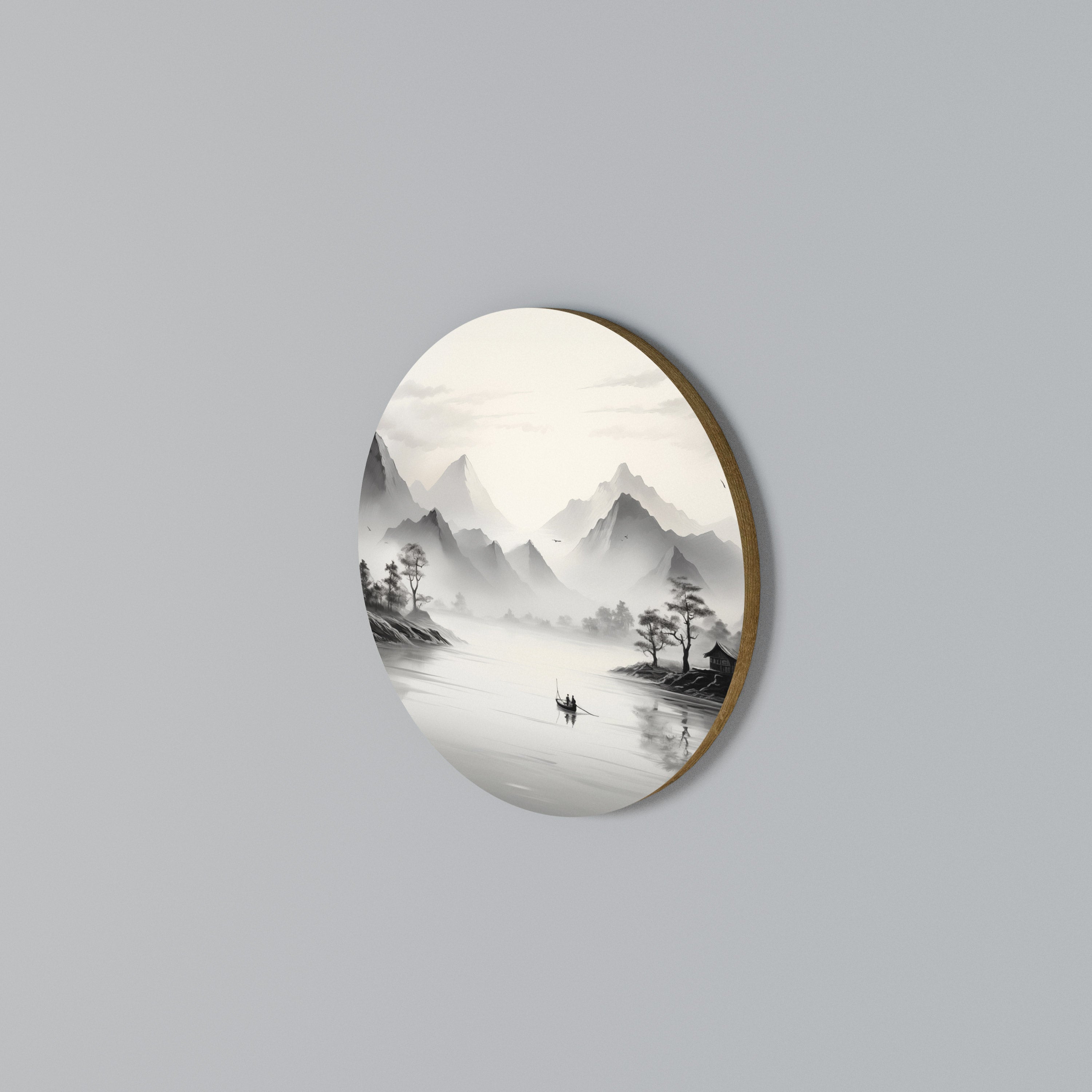 ASIAN VENTURE Rundes Wandbild