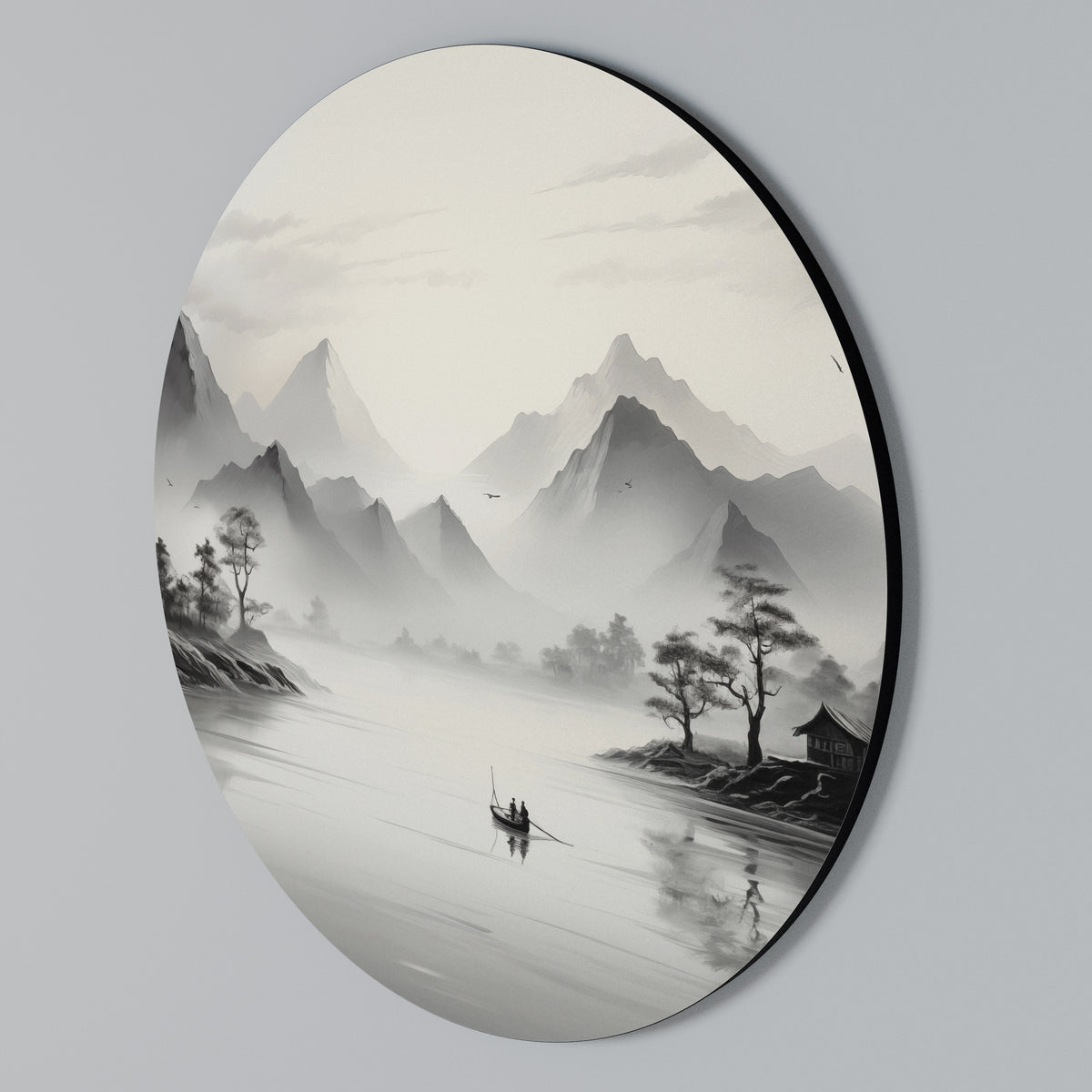ASIAN VENTURE Rundes Wandbild