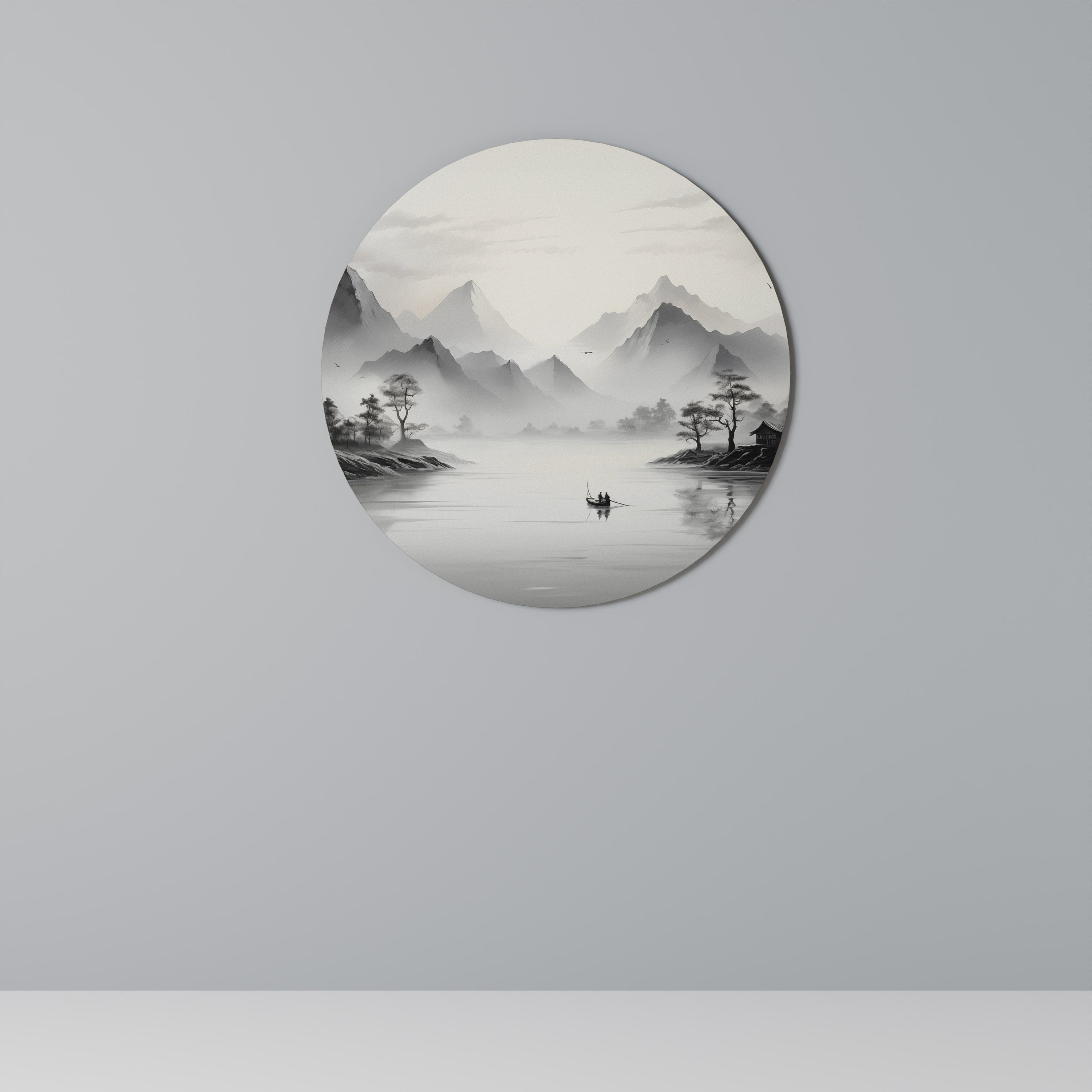 ASIAN VENTURE Runde Wanddekoration Ø 69 cm