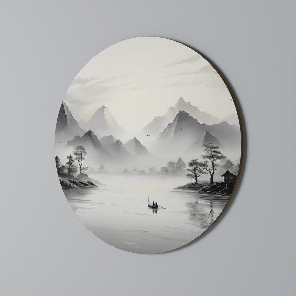 ASIAN VENTURE Runde Wanddekoration Ø 69 cm