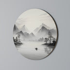 ASIAN VENTURE Runde Wanddekoration Ø 69 cm