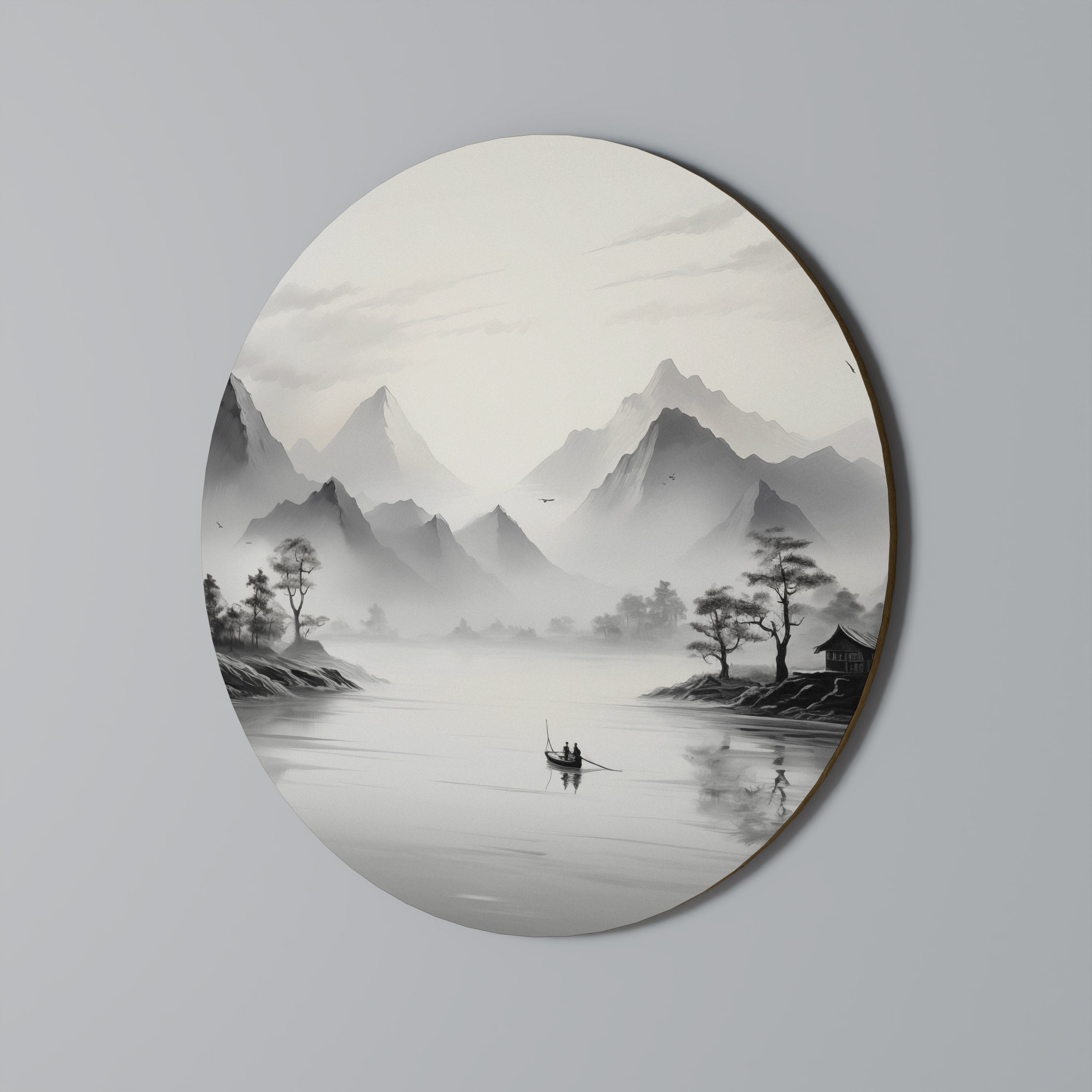 ASIAN VENTURE Runde Wanddekoration Ø 69 cm