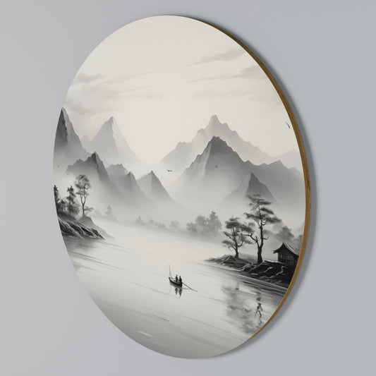 ASIAN VENTURE Rundes Wandbild