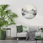 ASIAN VENTURE Runde Wanddekoration Ø 69 cm