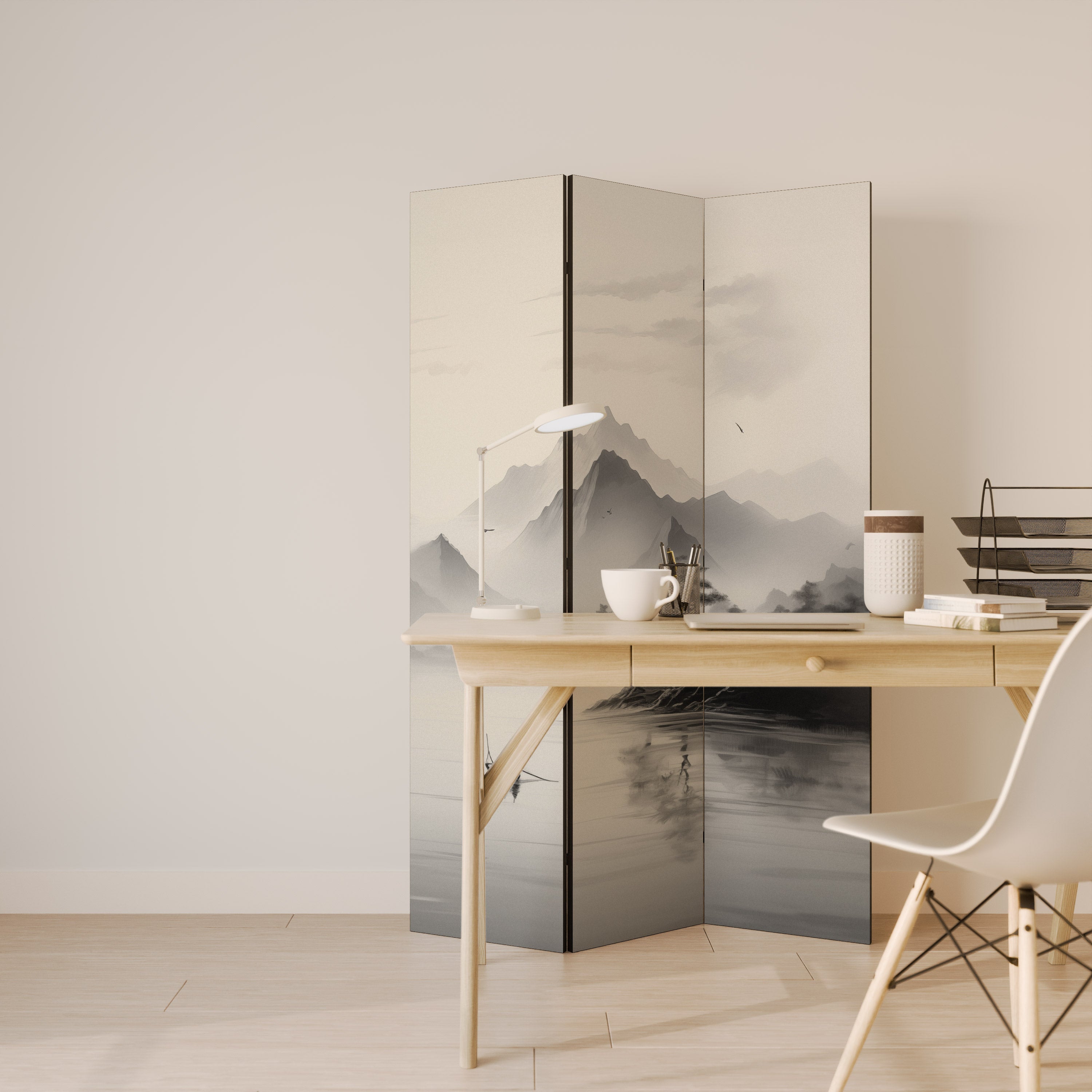 ASIAN VENTURE Dekorativer 3-teiliger Raumteiler