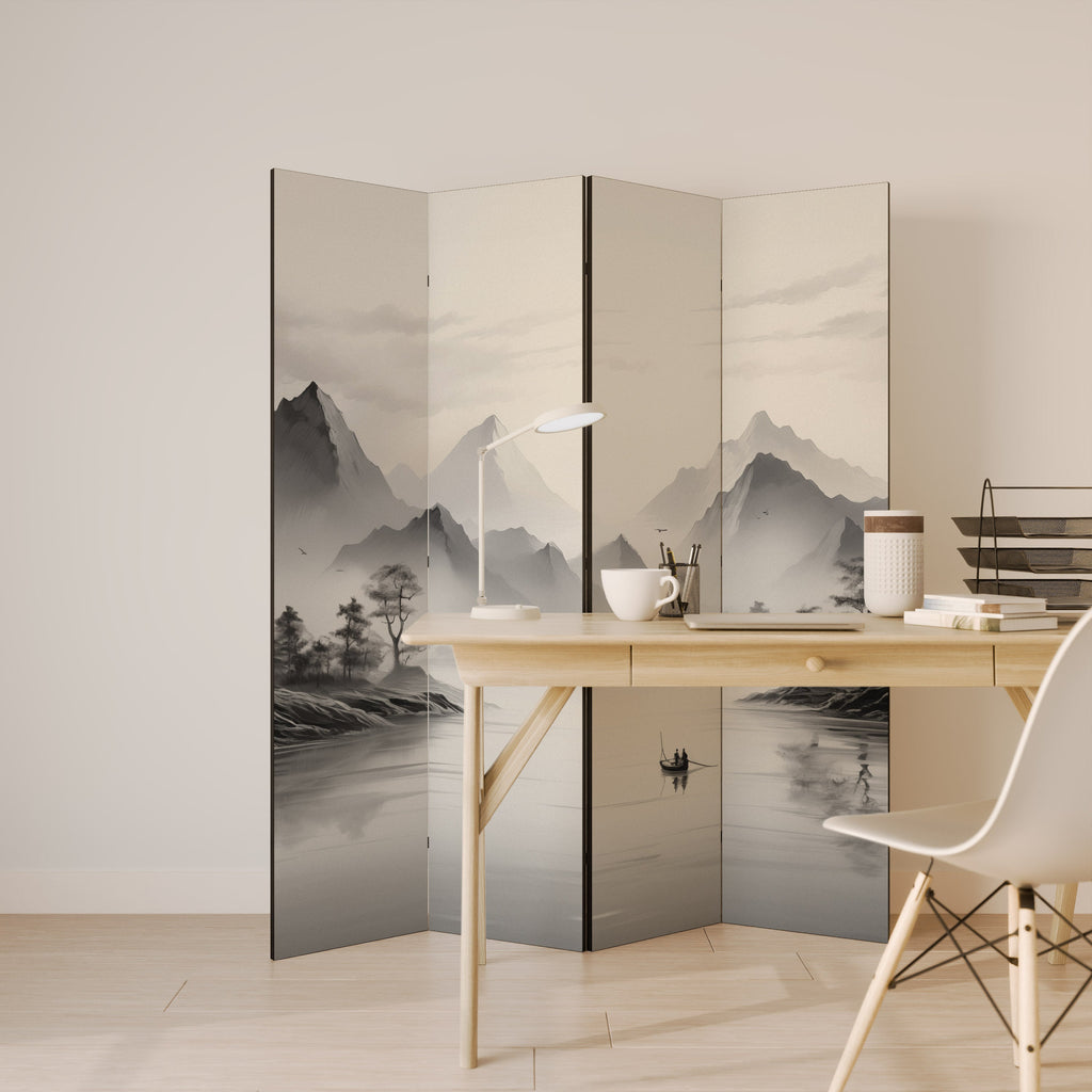 ASIAN VENTURE Dekorativer 4-teiliger Raumteiler