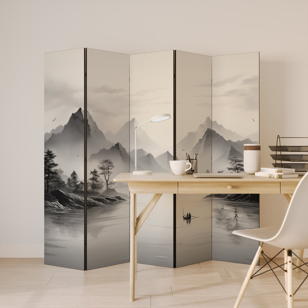 ASIAN VENTURE Dekorativer 5-teiliger Raumteiler