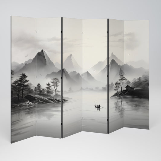 ASIAN VENTURE 6-teiliger Paravent