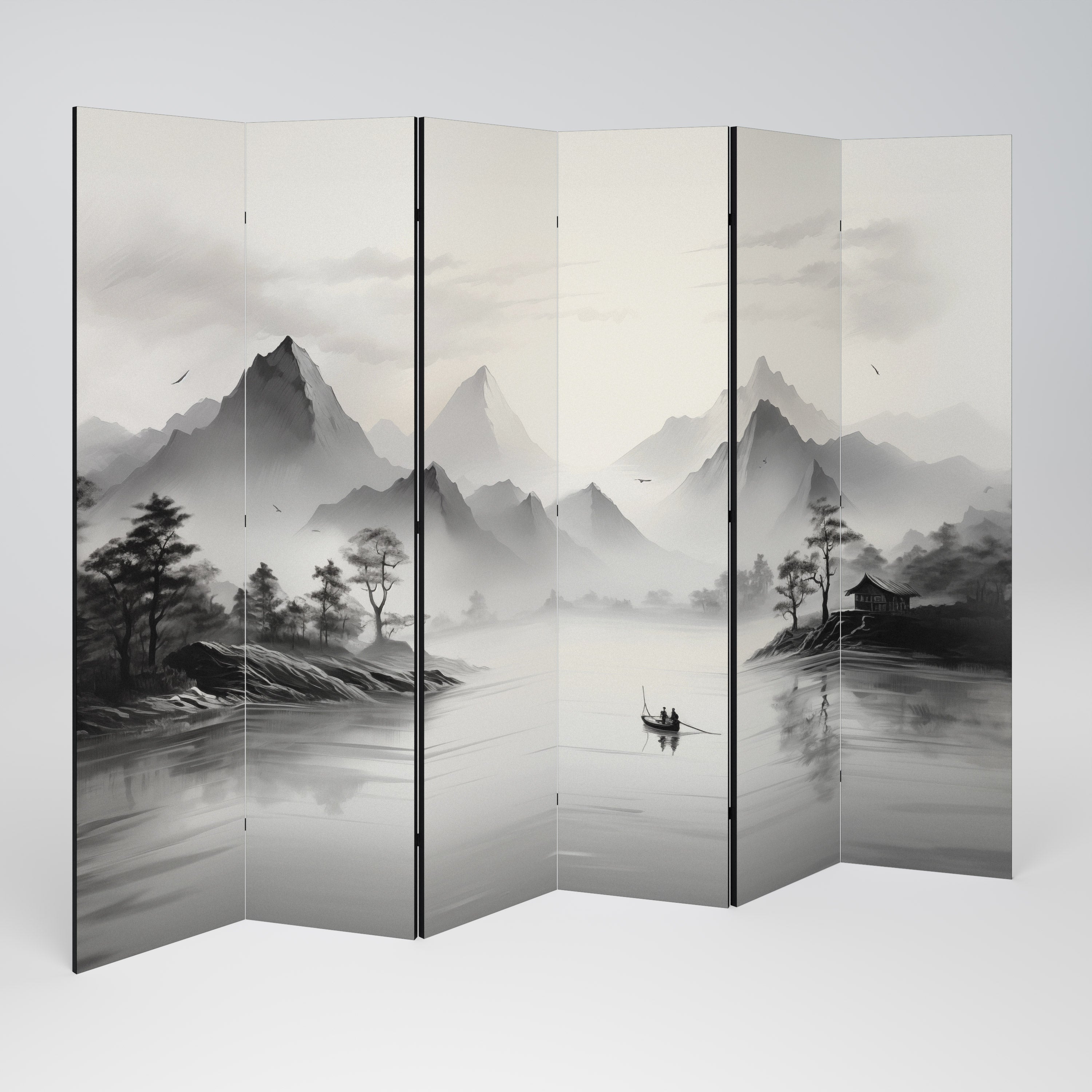 ASIAN VENTURE 6-teiliger Paravent