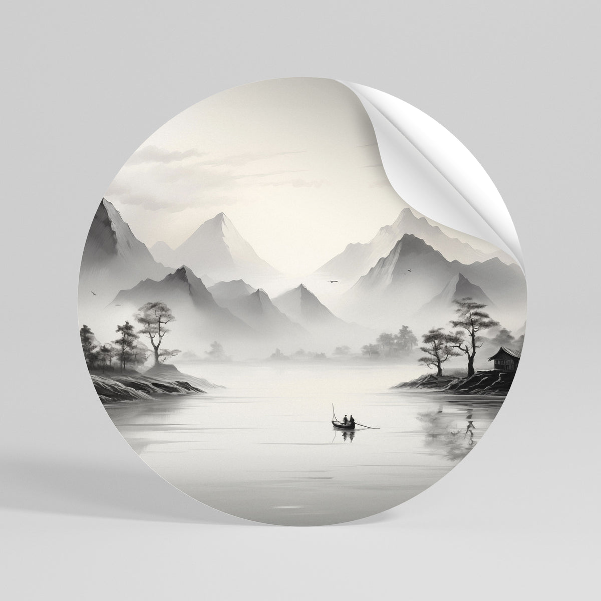 ASIAN VENTURE Runder Wandsticker zum Abziehen und Aufkleben