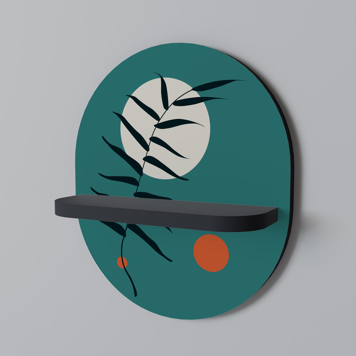 MYSTERIOUS LEAF Dekoratives Wandregal
