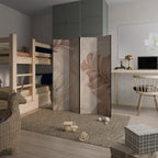 SOFT TONES OF FOLIAGE Dekorativer Paravent - 4-teilig