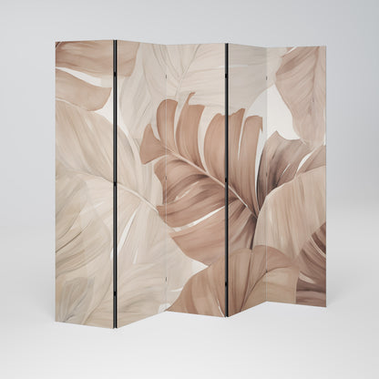 SOFT TONES OF FOLIAGE 5-Panel Room Divider