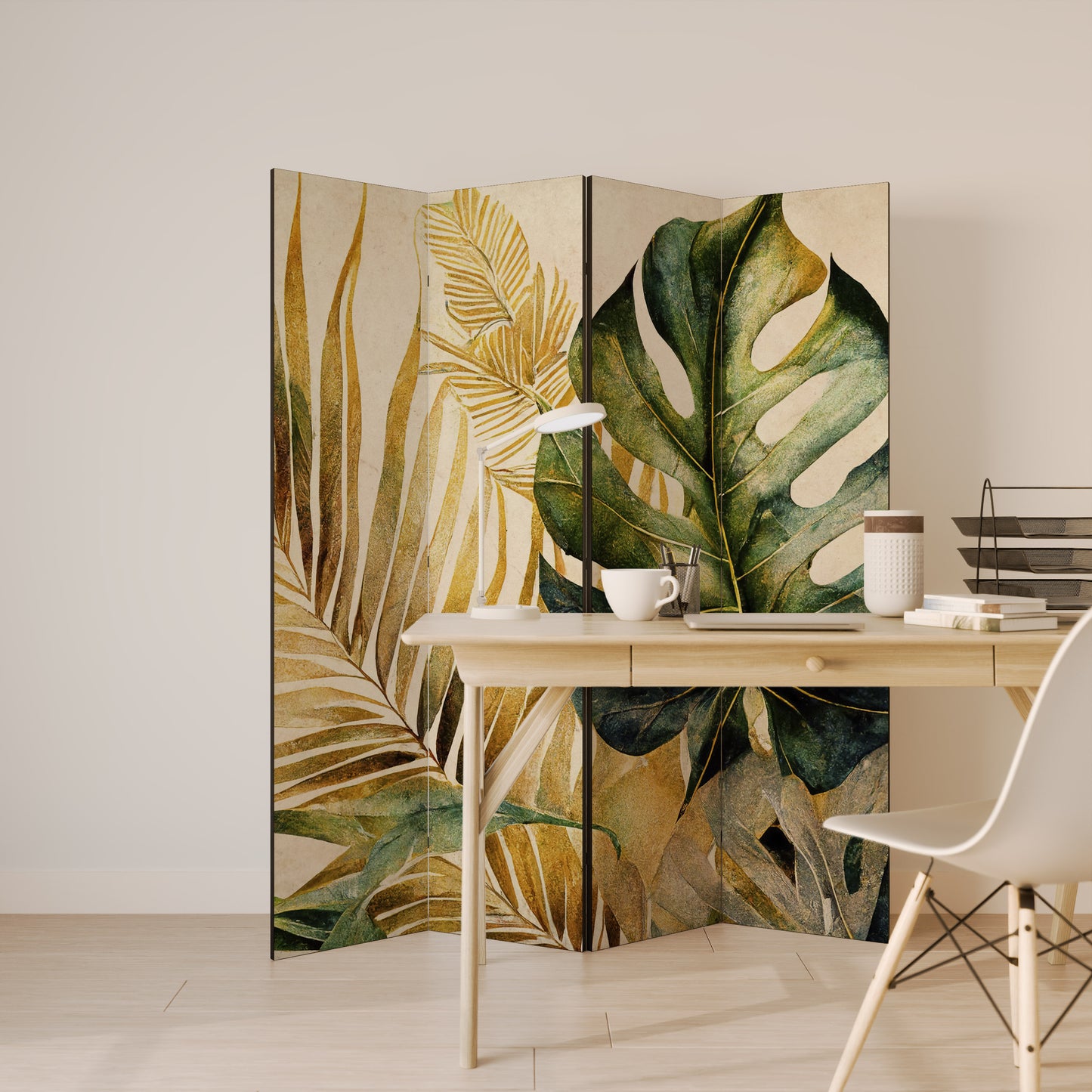 NATURE’S LYRICS 4-Panel Room Divider