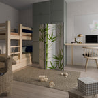 SERENE BAMBOO WHISPERS Dekorativer Paravent - 3-teilig